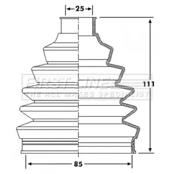 FIRST LINE FCB6205 - Joint-soufflet, arbre de commande