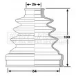 Joint-soufflet, arbre de commande FIRST LINE [FCB6224]