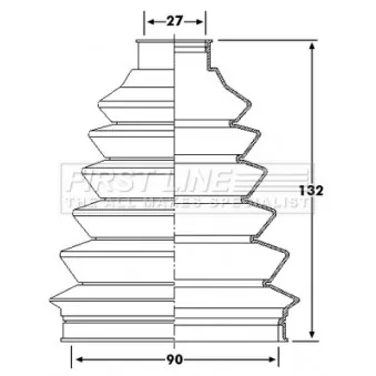 FIRST LINE FCB6235 - Joint-soufflet, arbre de commande