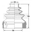 Joint-soufflet, arbre de commande FIRST LINE [FCB6237]