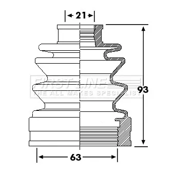 FIRST LINE FCB6245 - Joint-soufflet, arbre de commande