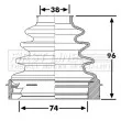 Joint-soufflet, arbre de commande FIRST LINE [FCB6254]