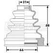 Joint-soufflet, arbre de commande FIRST LINE [FCB6266]