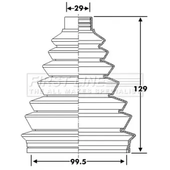 FIRST LINE FCB6278 - Joint-soufflet, arbre de commande