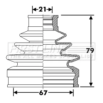 FIRST LINE FCB6291 - Joint-soufflet, arbre de commande