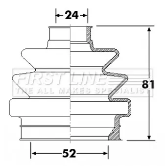 FIRST LINE FCB6305 - Joint-soufflet, arbre de commande