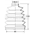 Joint-soufflet, arbre de commande FIRST LINE [FCB6316]