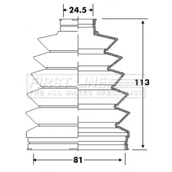 FIRST LINE FCB6316 - Joint-soufflet, arbre de commande