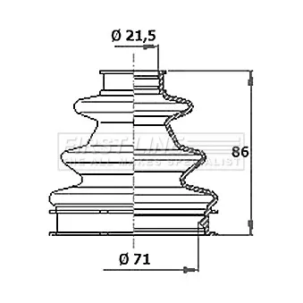 FIRST LINE FCB6346 - Joint-soufflet, arbre de commande