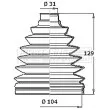 Joint-soufflet, arbre de commande FIRST LINE [FCB6356]