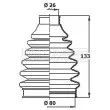 Joint-soufflet, arbre de commande FIRST LINE [FCB6367]