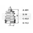 Joint-soufflet, arbre de commande FIRST LINE [FCB6394]