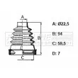 Joint-soufflet, arbre de commande FIRST LINE [FCB6399]