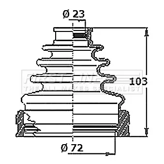 FIRST LINE FCB6403 - Joint-soufflet, arbre de commande