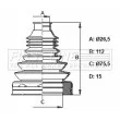 Joint-soufflet, arbre de commande FIRST LINE [FCB6406]