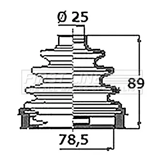 FIRST LINE FCB6419 - Joint-soufflet, arbre de commande