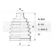 Joint-soufflet, arbre de commande FIRST LINE [FCB6421]