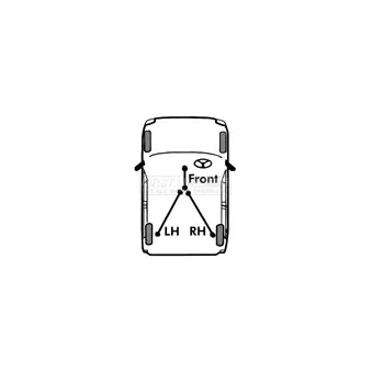 FIRST LINE FKB2313 - Tirette à câble, frein de stationnement