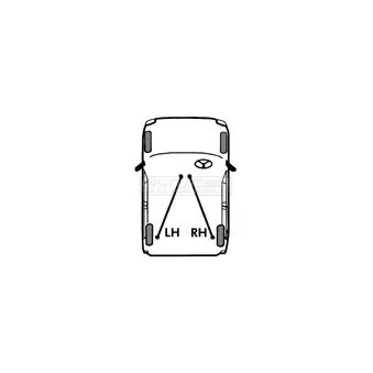 FIRST LINE FKB2480 - Tirette à câble, frein de stationnement