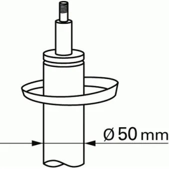 Jeu de 2 amortisseurs avant SACHS OEM 50700695