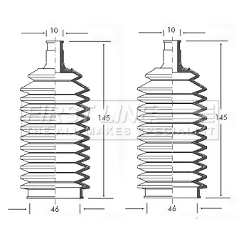 FIRST LINE FSG3009 - Jeu de joints-soufflets, direction