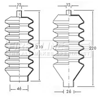 FIRST LINE FSG3012 - Jeu de joints-soufflets, direction