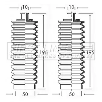 Jeu de joints-soufflets, direction FIRST LINE [FSG3028]