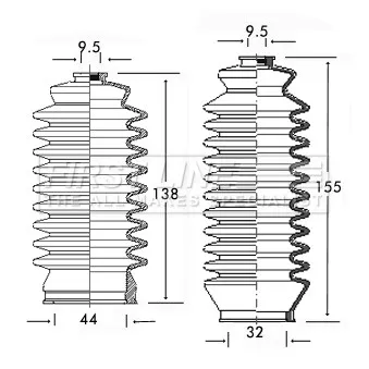 Jeu de joints-soufflets, direction FIRST LINE [FSG3107]