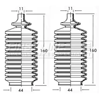 Jeu de joints-soufflets, direction FIRST LINE [FSG3119]