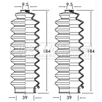 FIRST LINE FSG3125 - Jeu de joints-soufflets, direction