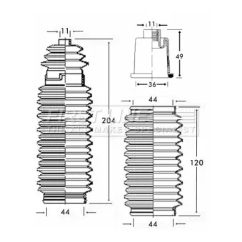 FIRST LINE FSG3164 - Jeu de joints-soufflets, direction