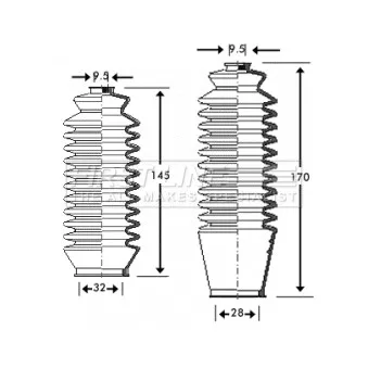 FIRST LINE FSG3208 - Jeu de joints-soufflets, direction