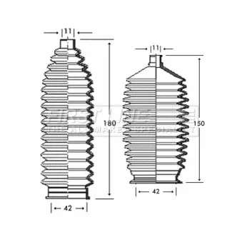 FIRST LINE FSG3224 - Jeu de joints-soufflets, direction