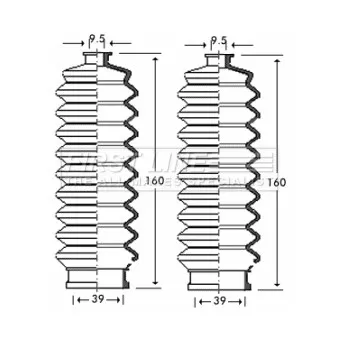 FIRST LINE FSG3254 - Jeu de joints-soufflets, direction