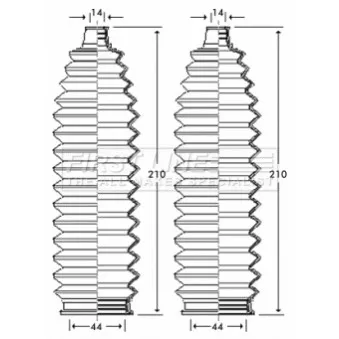 FIRST LINE FSG3256 - Jeu de joints-soufflets, direction