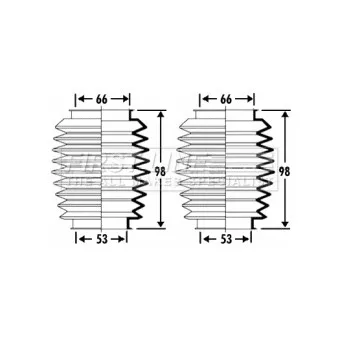 FIRST LINE FSG3265 - Jeu de joints-soufflets, direction