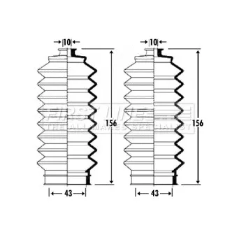 FIRST LINE FSG3305 - Jeu de joints-soufflets, direction