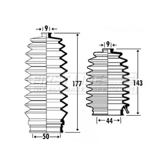 FIRST LINE FSG3313 - Jeu de joints-soufflets, direction