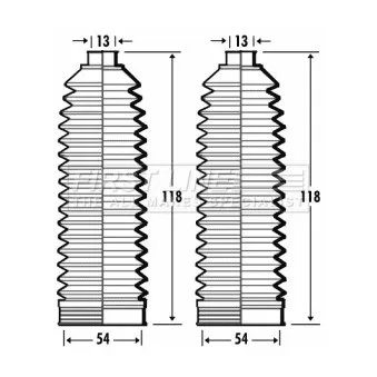 FIRST LINE FSG3365 - Jeu de joints-soufflets, direction