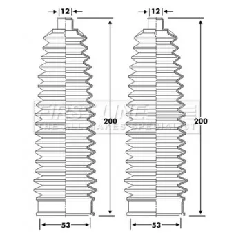 FIRST LINE FSG3425 - Jeu de joints-soufflets, direction