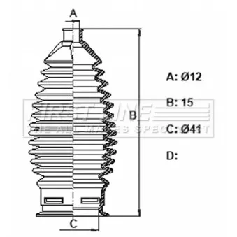 FIRST LINE FSG3444 - Jeu de joints-soufflets, direction