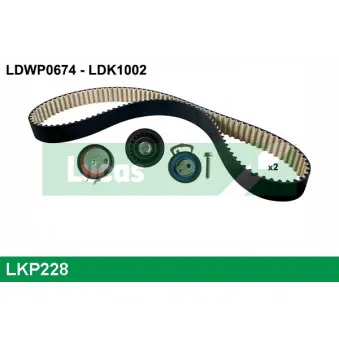 LUCAS LKP228 - Pompe à eau + kit de courroie de distribution