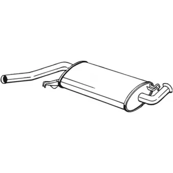 KLOKKERHOLM 105-215 - Silencieux central