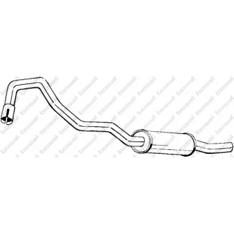 KLOKKERHOLM 154-351 - Silencieux arrière