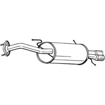 KLOKKERHOLM 171-573 - Silencieux arrière