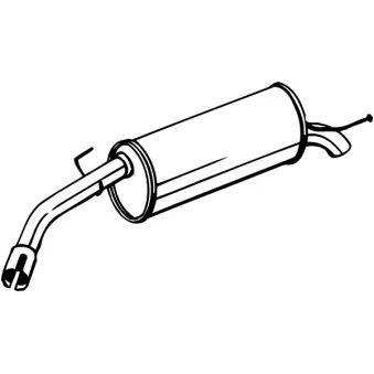 KLOKKERHOLM 185-435 - Silencieux arrière