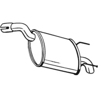 KLOKKERHOLM 185-675 - Silencieux arrière