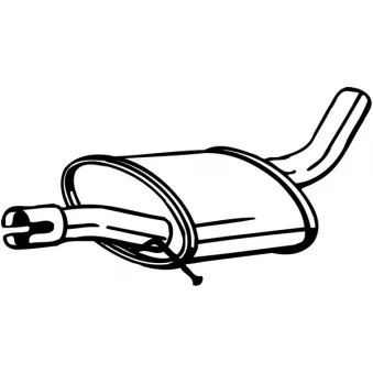 KLOKKERHOLM 220-025 - Silencieux central