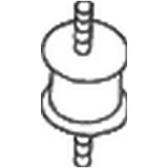 Bandes de caoutchouc, échappement KLOKKERHOLM [255-458]