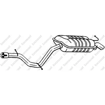 KLOKKERHOLM 279-615 - Silencieux arrière